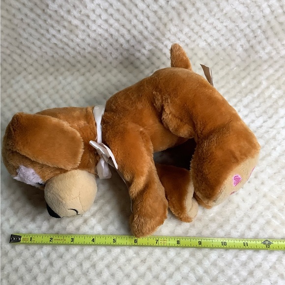KELLTOY Plush Puppy Dog with Pink Hearts Stuffed Valentines Animal Toy - Picture 13 of 13